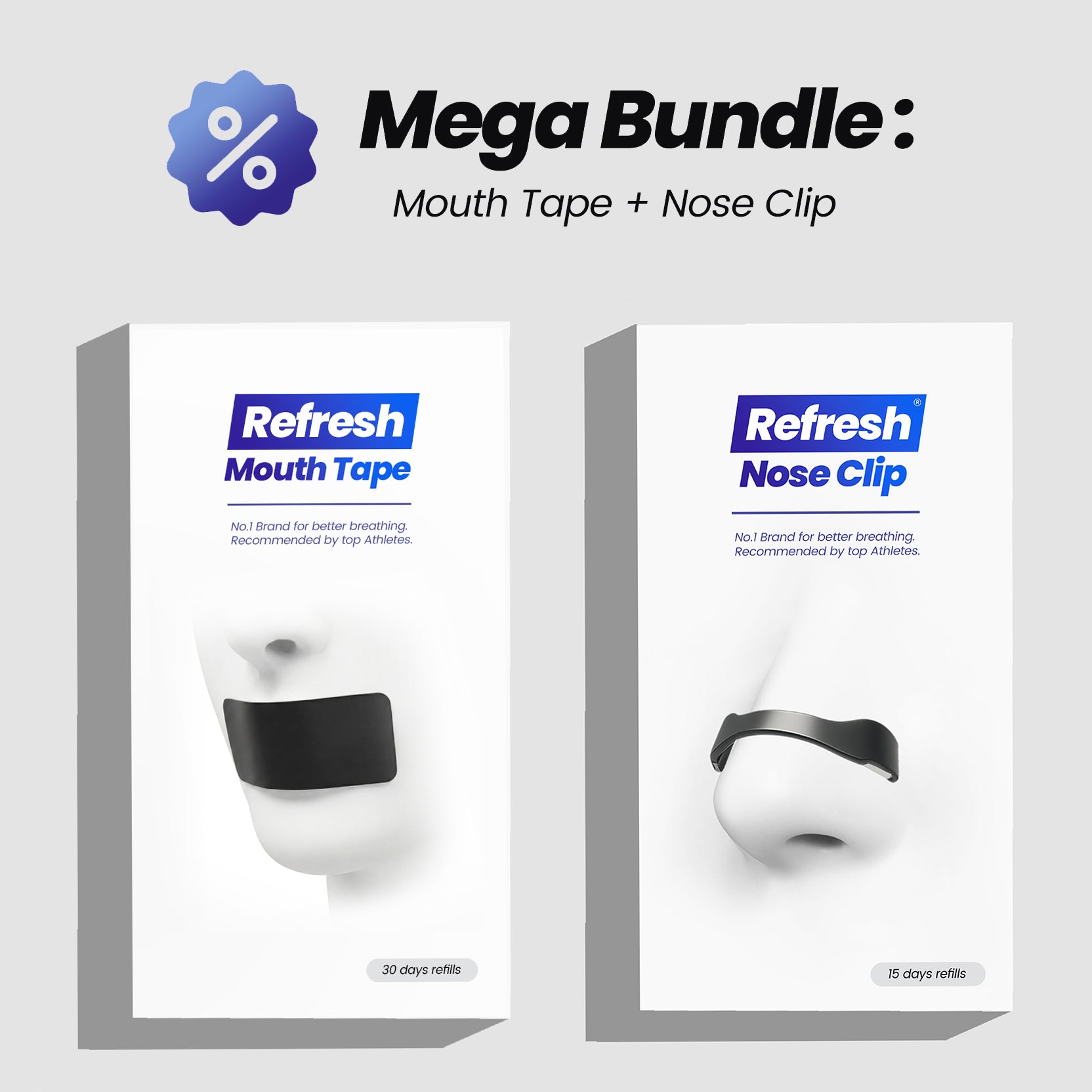 Bundle Mouth Tape + Nose clip